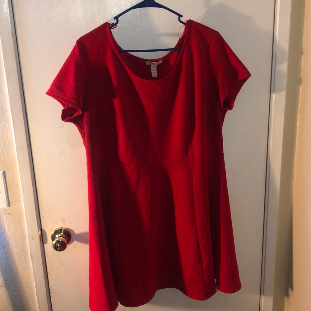 Red babydoll dress